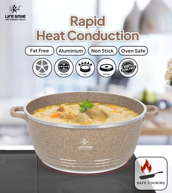 Anniversary sale, while supplies last:31 Pcs Non Stick Granite Kitchen Cooking Set with Tools