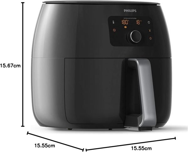 Celebrate with Us Anniversary Limited-Time & Limited-Quantity Deal AED د.إ99:Philips Premium Airfryer XXL with Fat Reduction Technology, 3 lb / 7-quart capacity, Rapid Air...