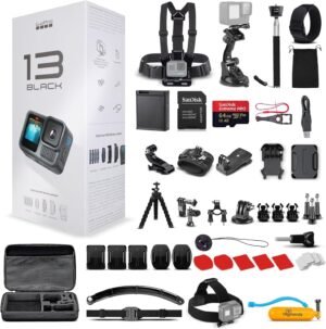 Limited-Time Sale for Summer Surprises AED 109د.إ：GoPro HERO13 Black - Waterproof Action Camera with 5.3K HDR Video, 27MP Photos, 1/1.9" Image Sensor, Live Streaming, Webcam,...