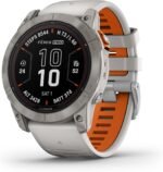 Limited-Time Sale for Summer Surprises AED 99د.إ：Garmin fēnix 7X Pro Sapphire Solar, Multisport GPS Smartwatch, Built-in Flashlight, Solar Charging Capability, Fog Gray/Ember...