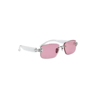 Limited-Time Sale for Summer Surprises AED 99د.إ：Head-turning rimless sunglasses with Prismatic™ Color-changing Lenses