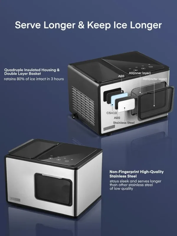 Limited-Time Sale for Summer Surprises AED 99د.إ:Nugget Ice Maker Countertop