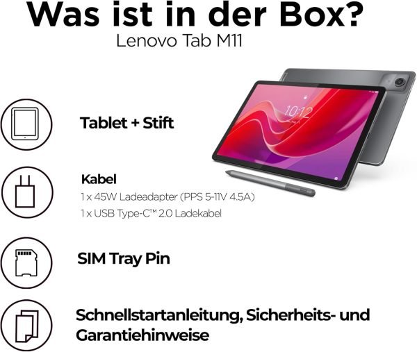 Limited-Time Sale for Summer Surprises AED 99.00د.إ :Lenovo Tab M11 Tablet | 10.95 Inch WUXGA Touch Display | MediaTek G88 | 4GB RAM | 128GB eMMC 5.1 | Android 14 | Includes Pen