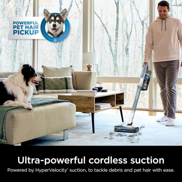 Shark PowerPro Plus Cordless Stick Vacuum, Lightweight, Rechargeable, FloorDetect Technology, HEPA Filter, Up to 50-Minute Runtime, Powerful Pet Hair Pickup, Carpets & Hard...