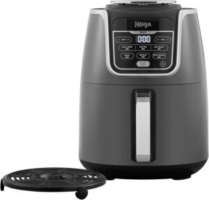 Summer Final Clearance Just AED 99د.إ：Ninja Air Fryer Max Xl, Max Crisp, Air Roast, Bake, Reheat, Dehydrate, 5.2 Liters, 1750 Watts, Grey and Black, AF160ME, 2 Years Warranty