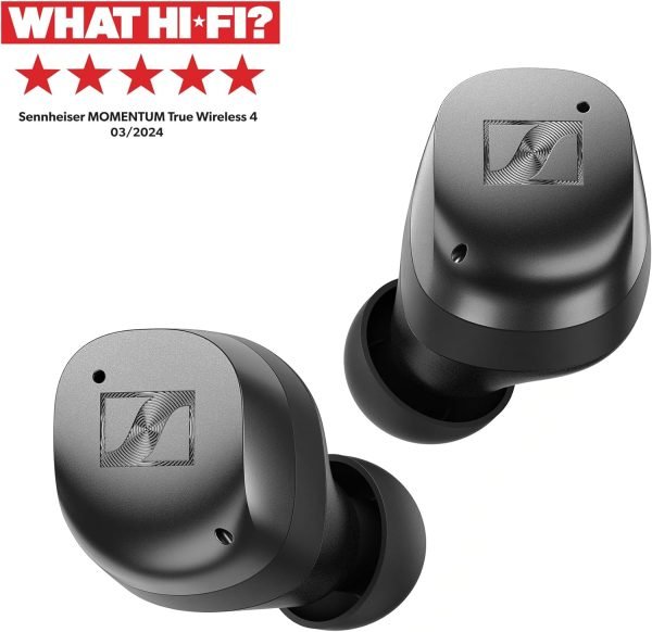 While Stocks Last:Sennheiser MOMENTUM True Wireless 4 - Smart Earbuds With Bluetooth 5.4, Crystal-Clear Sound, Comfortable Design, 30-Hour Battery Life, Adaptive ANC